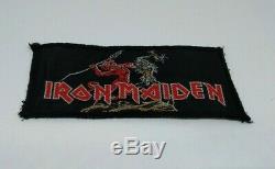 Iron Maiden Run To The Hills ULTRA RARE Sew On Patch 4 X 2 VINTAGE