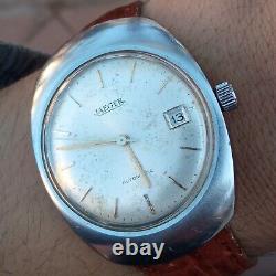 JAEGER By Jaeger-LeCoultre Automatic Ultra Rare Steel Oval Vintage 35mm Watch