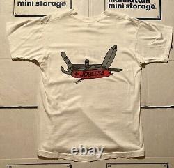 Jobless Cause We Can Ultra Rare Vintage 80's White Shirt Large Swiss Army Knife