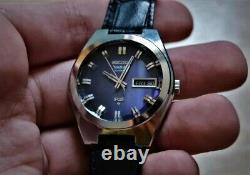 King Seiko Vanac 5626-7250 Ultra Rare Vintage Purple Dial Working Excellently