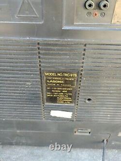 Lasonic TRC-975 Jumbo Boombox Ultra Rare Vintage Ghetto Blaster Parts/Repair