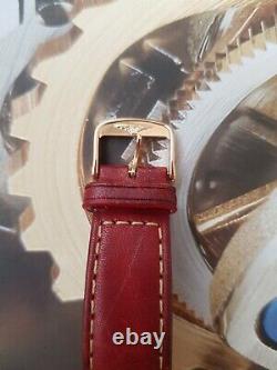 Longines Vintage Gold Guilloche Dial Automatic 1958 Calatrava Watch, Ultra Rare