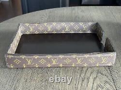 Louis Vuitton Ultra Rare Large Desk Coffee Table Tray Monogram Vintage Accessory