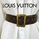 Louis Vuitton Ultra Rare Vintage Monogram Belt With Saks Fifth Avenue, Sz. 34, $299