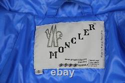 MONCLER Ultra Rare Grenoble France Mens Vintag Blue Over Down jacket Size XL