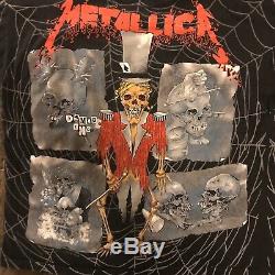 Metallica Vintage 1992 T Shirt Damage Inc All Over Print ULTRA RARE XL 90's