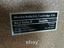 Monitor Audio Ma 4 Series II Boxen Loudspeakers Vintage Ultra Rare