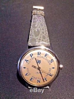 Montre LIP Vintage Watch ORIGINALE SERVICE WATCH! 1970 NOS ULTRA RARE