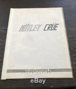 Motley Crue Ultra Rare Press Kit 1982 Vintage Nikki Sixx Tommy Lee Vince Neil
