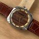 Movado Ultra Rare Wood Dial Vintage Nos Mint Watch Never Used Steel Man