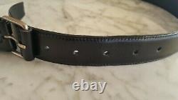 NEW. Ultra Rare Stylish HELMUT LANG Black Leather Belt. Vintage Collection