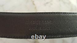 NEW. Ultra Rare Stylish HELMUT LANG Black Leather Belt. Vintage Collection