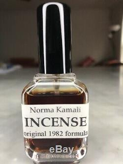 NORMA KAMALI INCENSE 1982 Formula Fragrance Scent Vintage Ultra Rare 100% Real