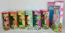 NWT Ultra Rare Strawberry Shortcake Berrykin Complete Collection 7 Dolls MISB