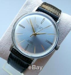 New Old Stock Ultra Slim Ussr Made Poljot De Luxe Wrist Watch 2209 Movement Rare