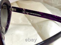 OLIVER GOLDSMITH GOO GOO Ultra Rare Vintage Sunglasses Purple