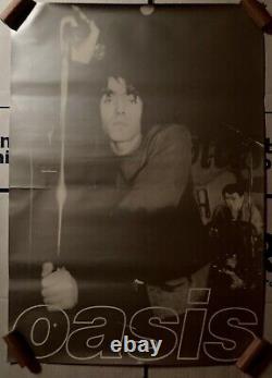 Oasis Ultra Rare Vintage 1990s Promotional Poster Epic Records Liam Gallagher