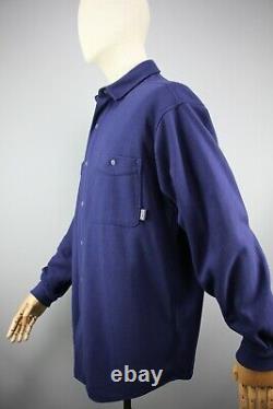 PATAGONIA Ultra Rare Vintage USA Men's Overshirt Blue Navy Fleece Jacket Size M