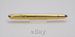 PELIKAN 520 NN Entirely Gold Plated Vintage Fountain Pen Germany 1955 ULTRA RARE