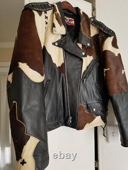 PRICE SLASHED! Ultra Rare-Vintage 90s Jeff Hamilton Leather Biker Jacket