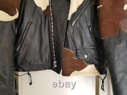 PRICE SLASHED! Ultra Rare-Vintage 90s Jeff Hamilton Leather Biker Jacket