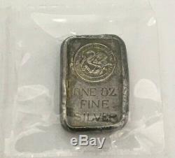 Perth Mint Vintage 1 oz silver ingot ULTRA Rare Non Serial in Original Plastic