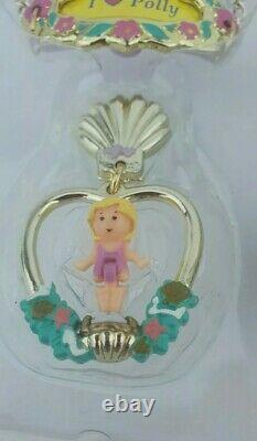 Polly pocket Golden Gift Set Mermaid Earrings Necklace, Roadster Ring ULTRA Rare