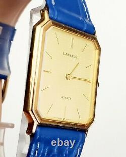 RARE, UNIQUE Unisex Vintage 1984 Ultra Slim Watch LASSALE 9550-5389. Midsize