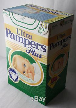 RARE VINTAGE 80'S ULTRA PAMPERS 10-20kg 22-44lbs MAXI PLUS DIAPERS NEW SEALED