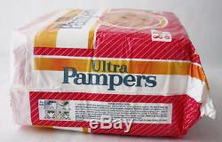 RARE VINTAGE 80'S ULTRA PAMPERS GIRL 8-18kg 18-40lbs MAXI DIAPERS NEW SEALED