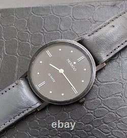RARE Vintage Movado Ultra Slim Watch 87-33-882 N Runs Keeps Time New Battery