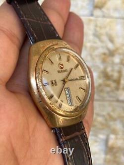 Rado Golden Castle Vintage Watch Ultra Rare 1970s 38mm Men 603.7996.2 Automatic