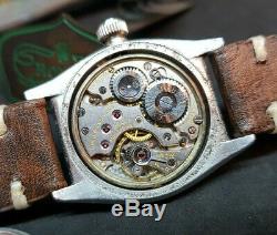 Rare Vintage 1940's Military Rolex Oyster Ultra Prima Enamel Dial Man's Watch
