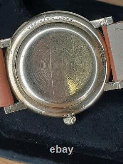 Rare Vintage Longines Ultra-Chron Diamond Linen Dial Watch 10K Gold Filled Nice