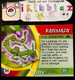 Rayquaza #54 LP Ultra Rare VHTF Vintage Topps Advanced Challenge Pokemon Card