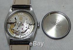 Rolex Oyster Perpetual ULTRA RARE MODEL 6500 TRANSITIONAL WATCH 1953 MUST READ