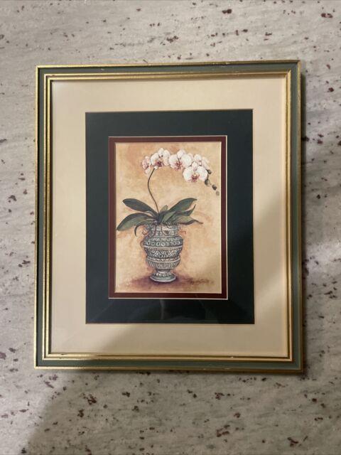 Signed Ultra Rare Vintage Unknown Artist Framed Botanical Print