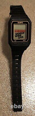 Scorpions World Wide Live ULTRA RARE vintage promo watch'85 NEVER USED