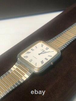Seiko Lassale Gold & Silver Tone Ultra Slim Men 4.5mm Watch Vintage Rare BNWT