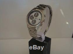 Seiko Panda Alarm Chronograph 7t32-7C60. Ultra rare gents vintage watch. Boxed