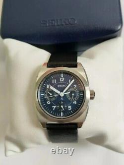 Seiko SUS SCFM005 Vintage Military Style Quartz Watch 5Y89-05A0 Blue Ultra Rare