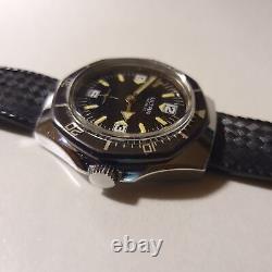 SkinDiver Men's Watch ULTRA Mechanical Swiss Rare Vintage'70 NOS 40mm Oversize