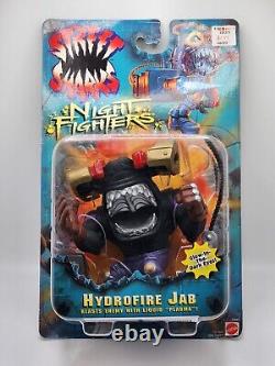 Street Sharks Night Fighters Hydrofire Jab Mattel 1996 Vintage MOC ULTRA RARE