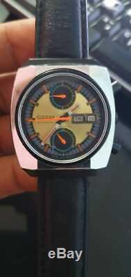 Stunning Ultra Rare CITIZEN MONACO 67-9071 Chronograph Automatic Watch