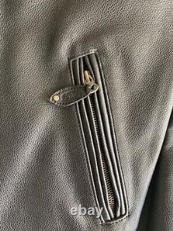 Stussy ULTRA RARE vintage leather coat 90's? % AUTHENTIC XS Men's