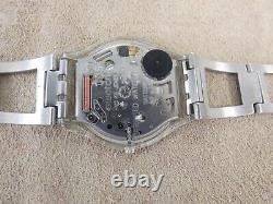Swatch Skin SKF 102C Wristwatch Ultra Thin Silver Rare Vintage 1999 Watch Boxed