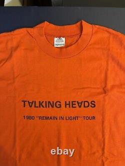Talking Heads ULTRA RARE HALLOWEEN 1980 CONCERT SHIRT Authentic Vintage Original