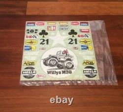 Tamiya Wild Willy M38 Vintage Decals Stickers Ultra Rare Investment Quality Item