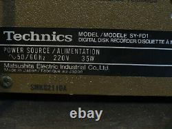Technics Sy-fd1 Digital Disc Recorder Ultra Rare Vintage Ungetestet