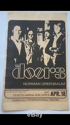 The Doors 1970 Original Vintage Hawaii Concert Poster (ultra Rare)